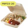  HEIKO 食品容器 バンブーペーパーウエア フードパック 3仕切り BFD3-20